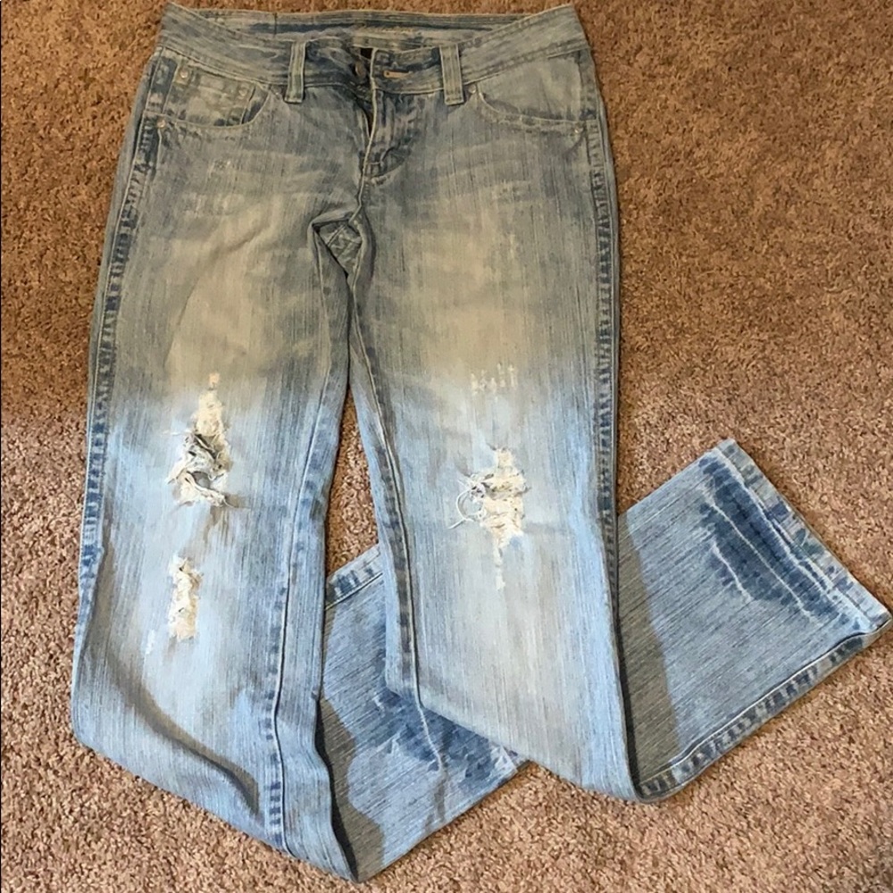 Younique denim “Used” juniors size 11 jean bootcut